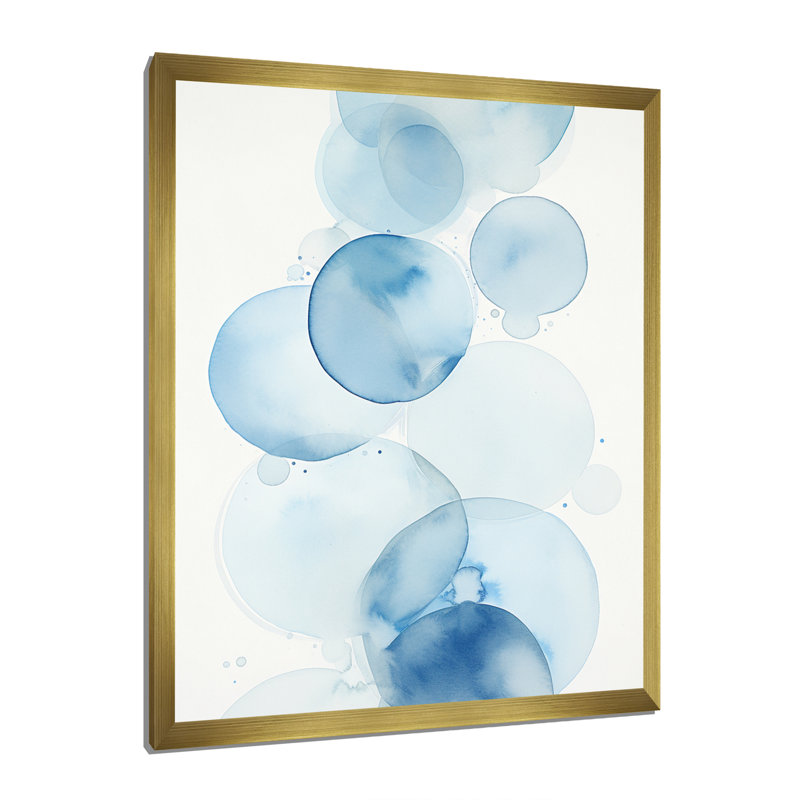 «Tranquility Vintage Light», impression sur toile géométrique moderne, Cadre doré à une seule photo