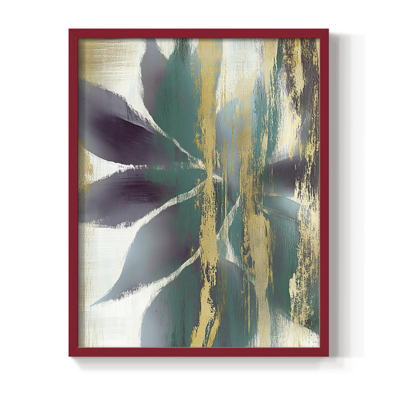 «Christmas Holiday Art DCCDX», reproduction d'art encadrée - bois massif, H 30 po x l 24 po, Rouge