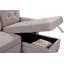 Canapé-lit modulaire réversible gris clair 84 po avec rangement Nathan-121104888