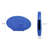 Kymya Radiant Blue Ribbed Ceramic Vase