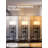 Floor Lamp With Shelves Super Large Size (19''W), 5-Tier Modern Floor Lamp With 3 Color Temperatures LED Bulb, Display Shelf Lamp - Black