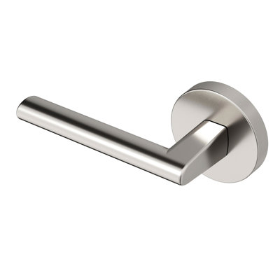 Brio Single Dummy Door Lever Modern Concealed Design Non-Turning for (Closet, Pantry or Hallway) – Sleek Minimalist Style in Brushed Nickel