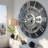 Wall Clock 36" Oversized for Living Room decor with Real Moving Gears England Collection-107103018