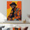 «90S Cool Man» avec chapeau et lunettes de soleil - mode homme, décoration murale