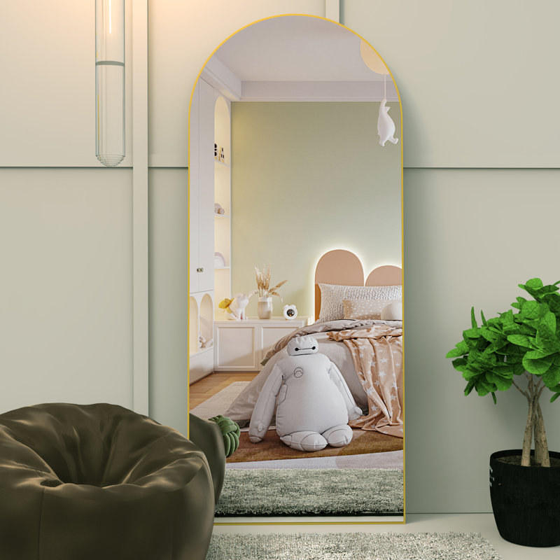 Miroir pleine longueur Alvy, Or, 65 po x 24 po