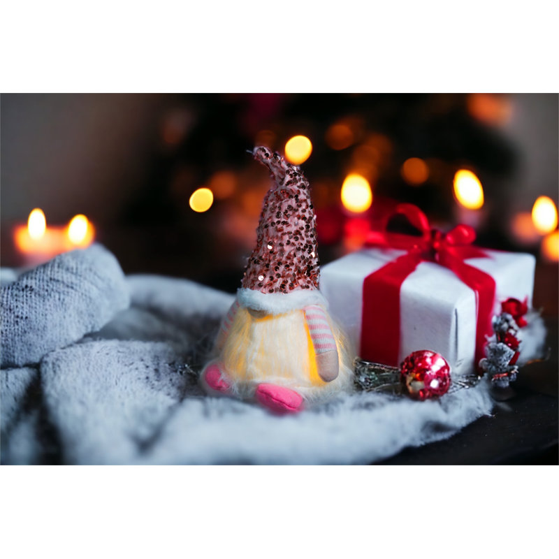 Henault Christmas Stuffed Holiday Accent, Pink