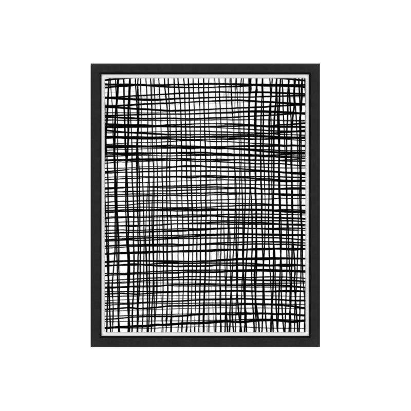 Line Study III Print by Guseul Park, 38" H x 30" W x 1.5" D, Image Brush Gel