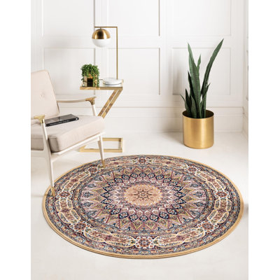 Tapis oriental beige / bourgogne Jackson