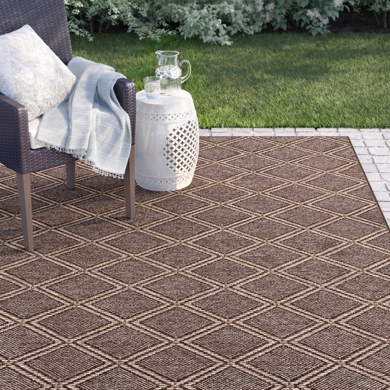 Tapis géométrique Sarinah, Rectangle 5 pi 3 po x 7 pi 7 po