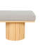 Banc rembourré avec pieds en tissu Boucle-102311184