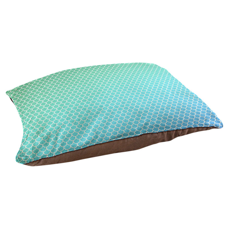 Coussin d'extérieur Campion, Très grand (l 52 po x P 42 po x H 17 po), Turquoise / olive