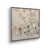 Toile avec cadre flottant en chrome poli