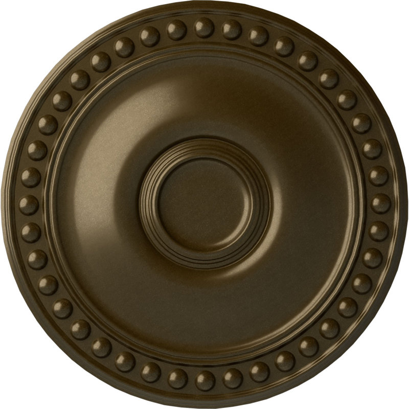 Médaillon de plafond de 19 1/8 po x P 1 po (convient aux auvents jusqu'à 5 5/8 po), Laiton