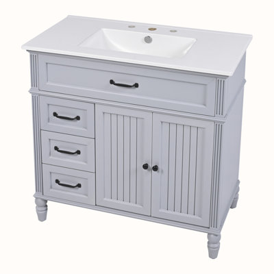 Meuble-lavabo avec lavabo et armoire avec tiroirs