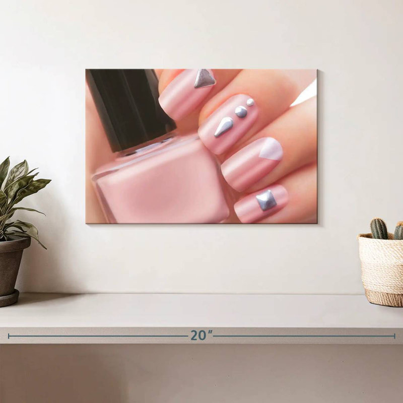 Shuttleworth Pretty Pink Nails, 8" H x 12" W
