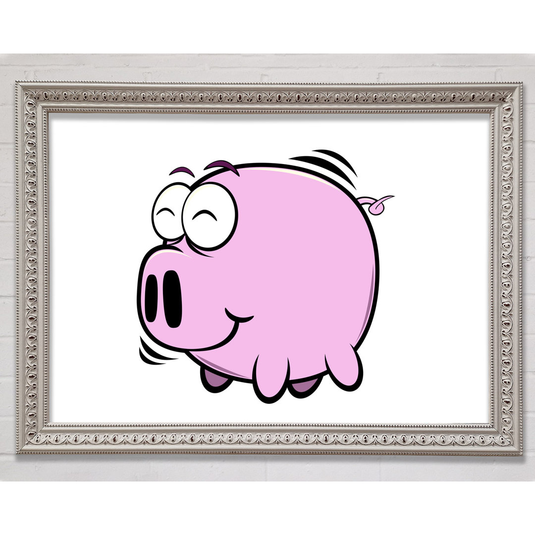 Happy Pig - Bilderrahmen Kunstdrucke