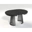 Extendable Round Metal Base Dining Table-1010613451-1010613448