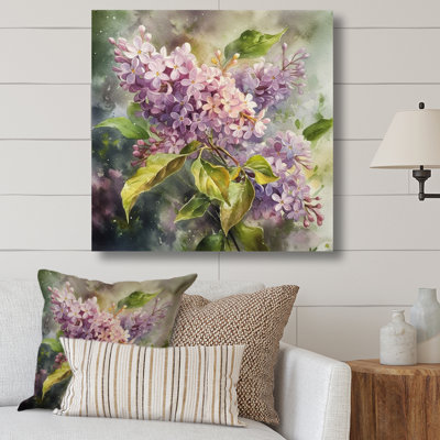 " Purple Green Beautiful Lilacs II "