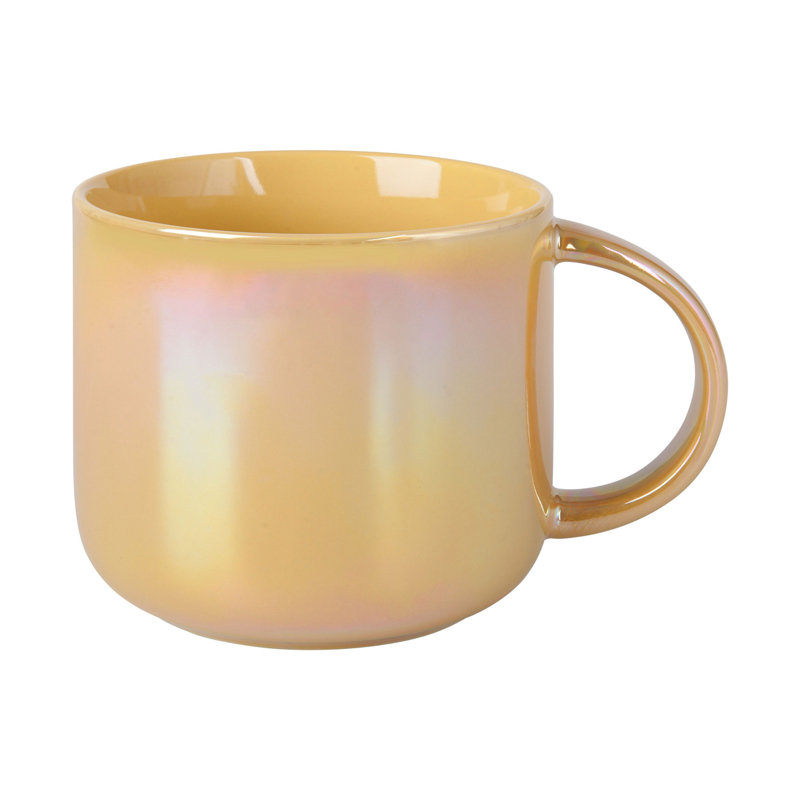 Porcelain Coffee Mug, Gold
