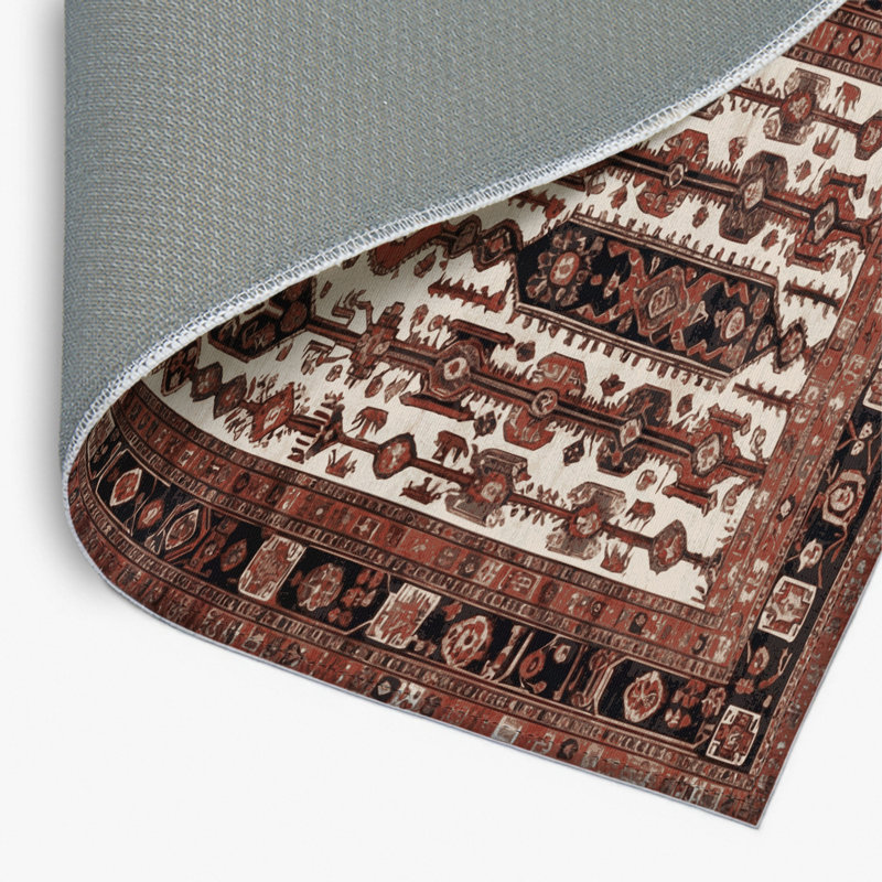 Tapis turc intérieur et extérieur noir, Rectangulaire 8 pi x 10 pi