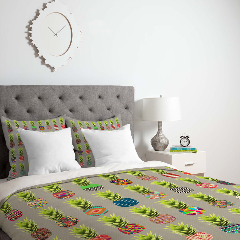 Bianca Green Modern & Contemporary Floral Duvet Cover, Twin/Twin XL Duvet Cover