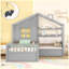 Lit Modern House avec canapé et deux tiroirs-1796443436