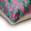 Coussin en velours de soie vert émeraude et magenta – 50 x 50 cm