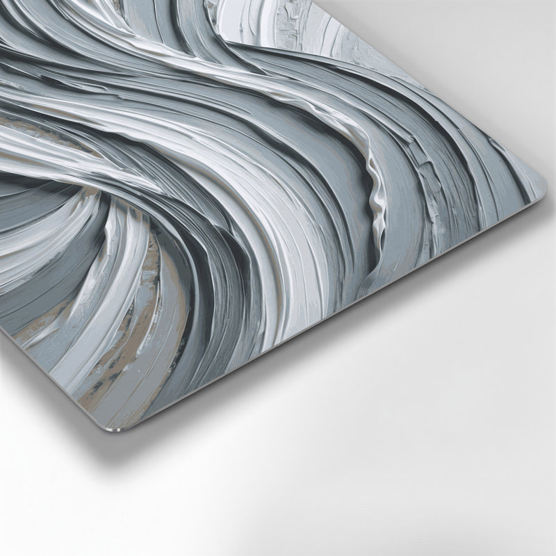 Art mural horizontal gris et gris, H 11 po x l 14 po