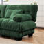 Nuage en chenille 2 places avec combinaison flexible, repose-pieds et dossier confortable pour un canapé-lit à usage domestique, coussins de haute qualité, soutien lombaire