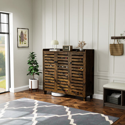 24 Pair Shoe Storage Cabinet