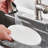 Pull Down Single Handle Kitchen Faucet with Deck Plate-100865082
