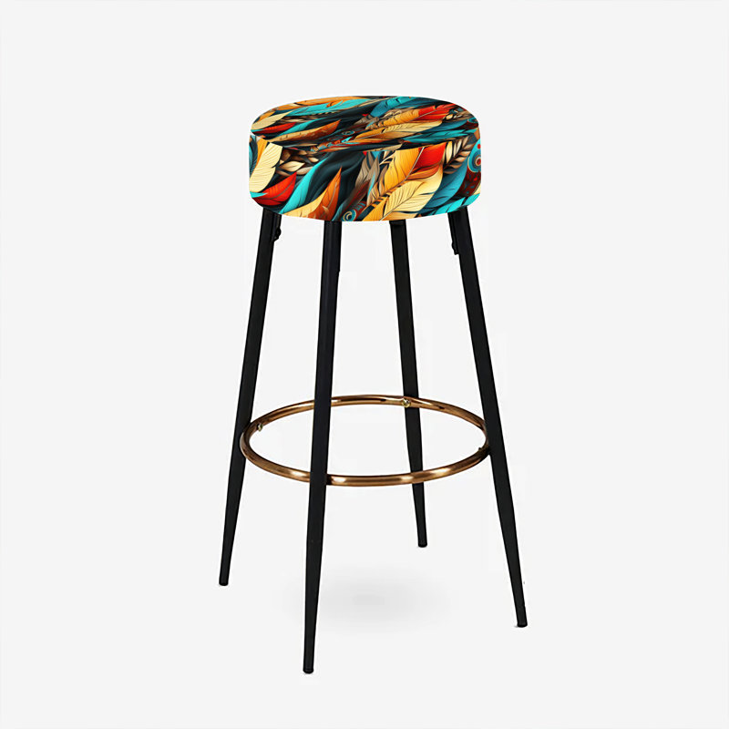 Tapisserie tribale motif bohème - ensemble de 2 tabourets de bar Boho