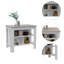 Îlot de cuisine antibactérien, trois tablettes, quatre pieds-2064319104