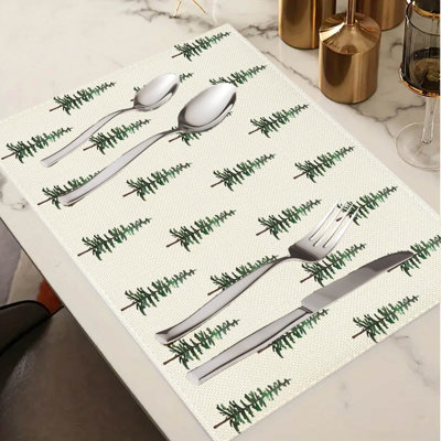 Napperon d'hiver pour table de Noël 12 x 18 pouces