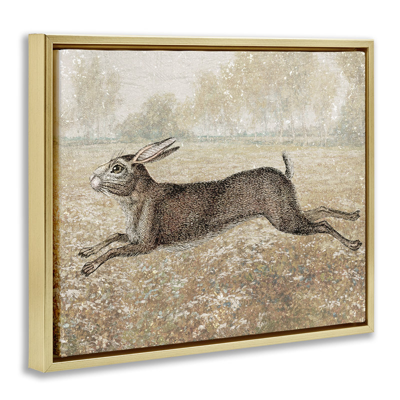 Art mural sur toile flottant gris traditionnel par Daphne Polselli, Cadre flottant métallique doré, H 17 po x l 21 po