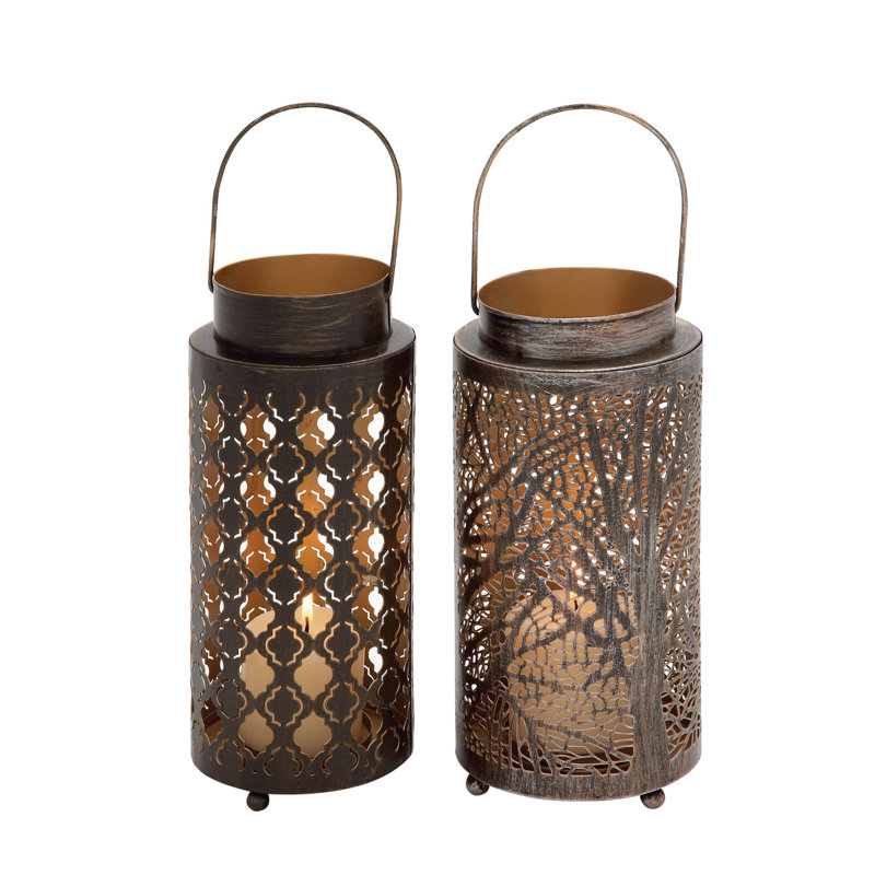 16'' H Iron Tabletop Lantern