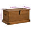 Coffre de rangement en bois de pin massif brun moyen Vidaxl