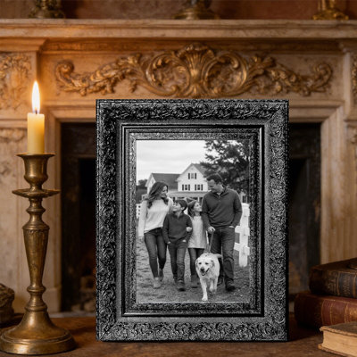 Cadre 3 pièces de style rétro doré antique pour photos et cadeaux de pendaison de crémaillère 8 po x 10 po