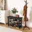 Banc de rangement pour chaussures en bois massif - hauteur de 31 pouces-860228977