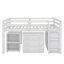 Lit mezzanine double avec armoire intégrée, tablettes, bureau mobile et lit multifonctionnel-2038960233