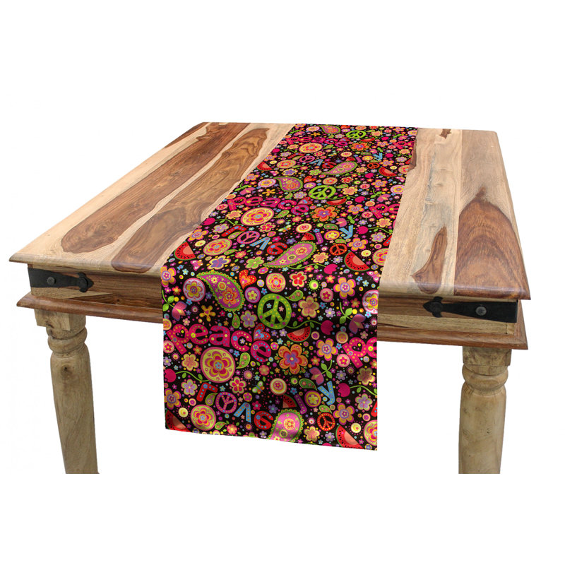 Floral Table Runner, 120" x 16"