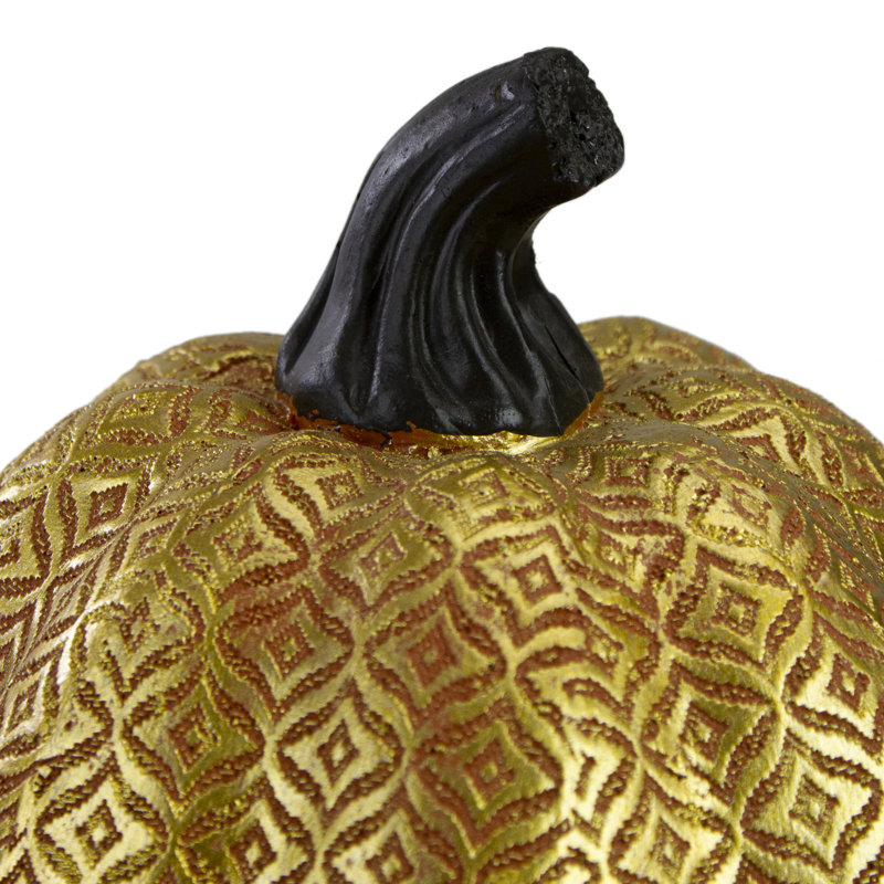 Décoration de table citrouille d'automne texturée 9,75 po