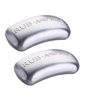 Absorbeur d'odeurs en acier inoxydable Amco Rub-a-Way Bar - Argent (Ensemble de 2)