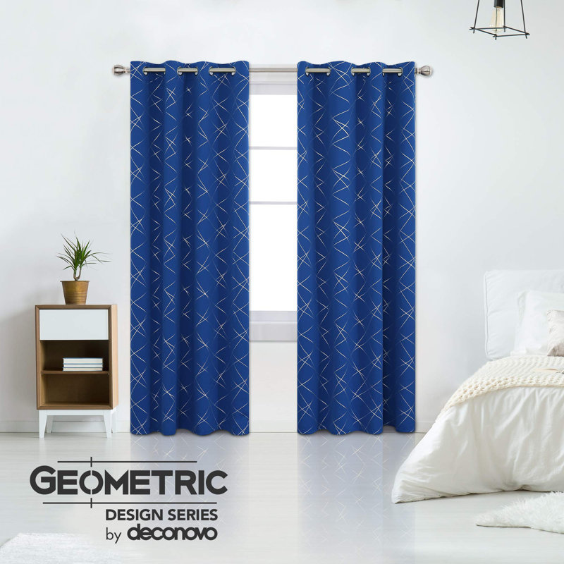 Room Darkening Curtain Pair, 52" W x 84" L, Dark Forest