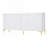Wood Console Table with  Carved 4-door Sideboard,2 Shelves