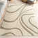 Baltej Modern Shag Cream/Ivory Area Rug
