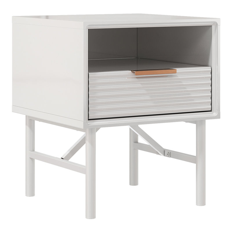 Regnald 40cm W Solid + Manufactured Wood Bedside Table