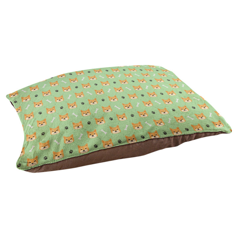 Campion Fleece Pet Bed, 52" L x 42" W, Mint Green