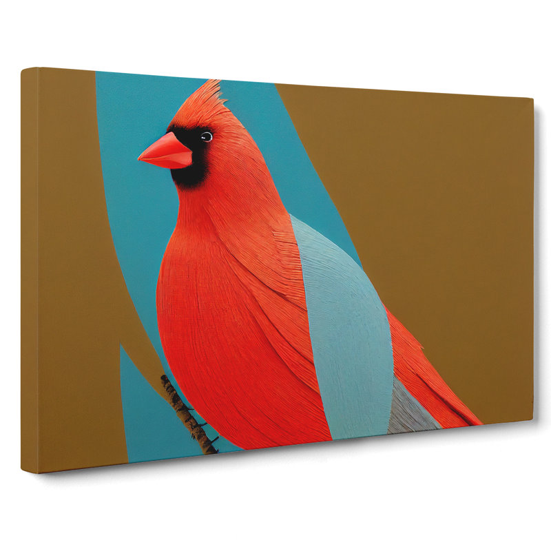 Cardinal Bird Vol.2 - Wrapped Canvas Print, 40cm H x 60cm W x 3cm D