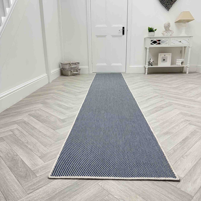Runner Solid Colour Flatweave Area Rug, Runner 70 x 150 cm